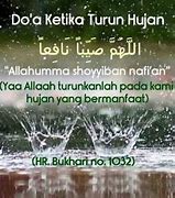 Hujan Turun Membawa Keberkahan Atas Izin Allah Subhanahu Wa Ta'Ala Malaikat Yang Bertugas Adalah